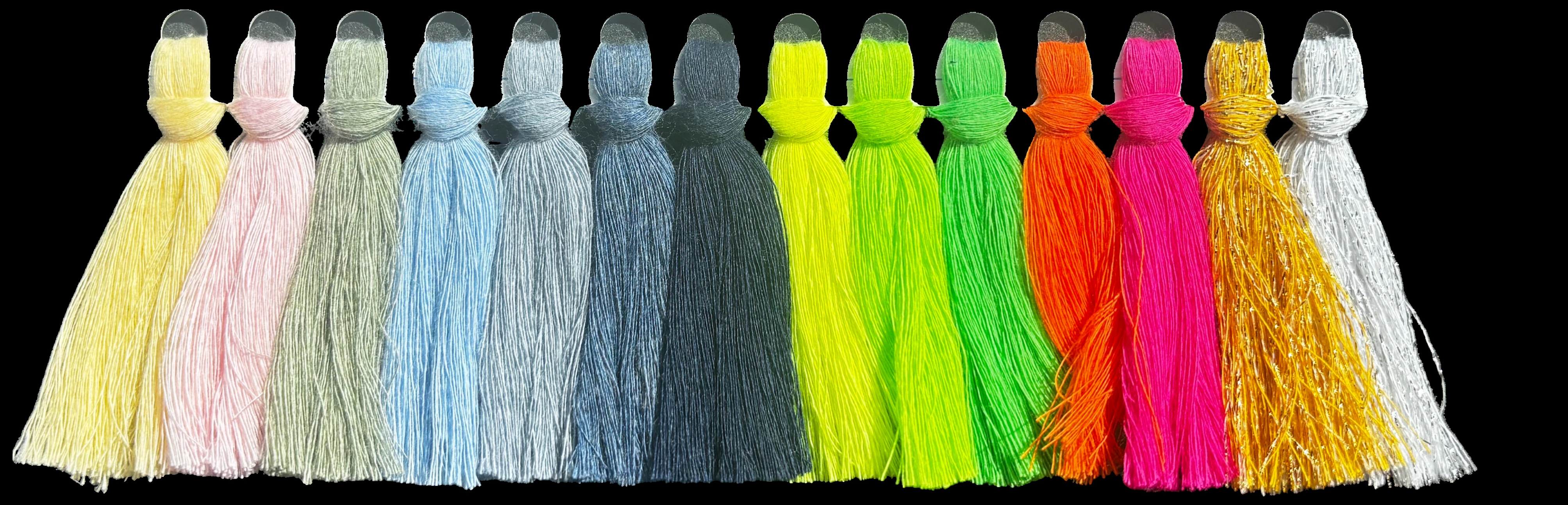 Yarn swatches for brights & neons