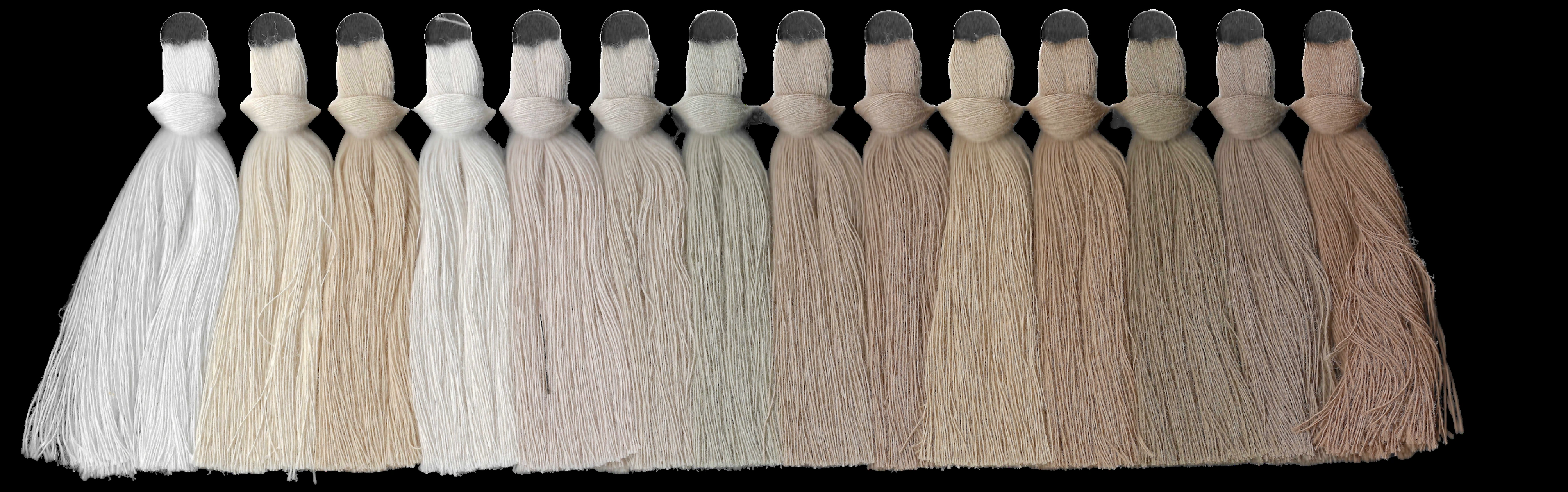 Yarn swatches for neutrals & taupes